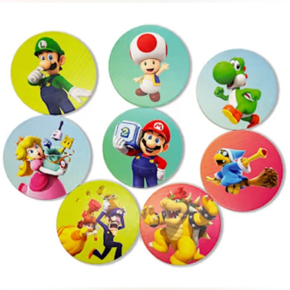 Tendy Mario Party Jamboree Coasters - 8 Count Cardboard
